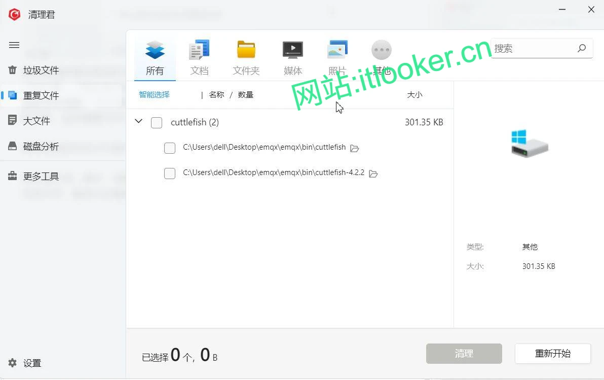 清理君v1.0 微软商店独立提取版 - 永久免费无广告电脑清理工具-第7张图片-IT技术视界