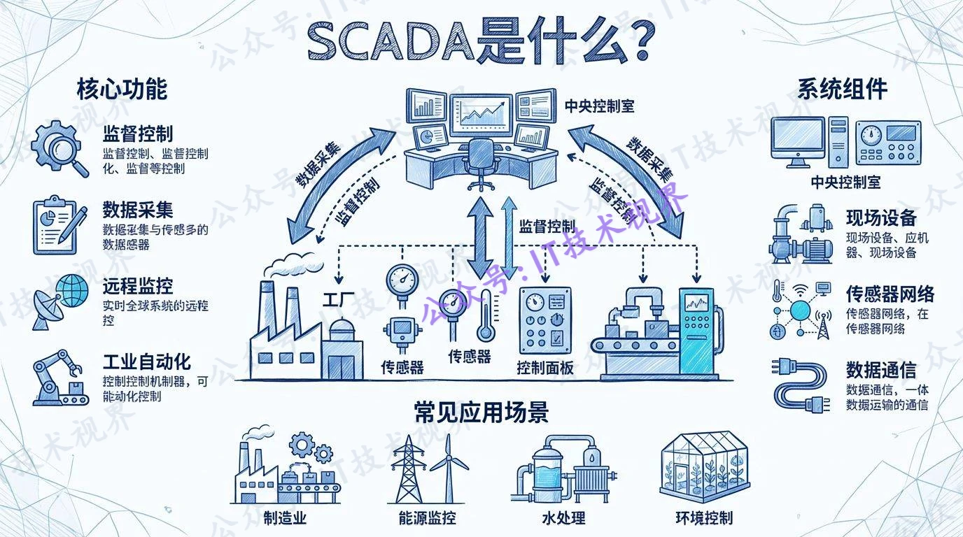什么是 SCADA：监督控制与数据采集系统的核心概念与应用-第1张图片-IT技术视界
